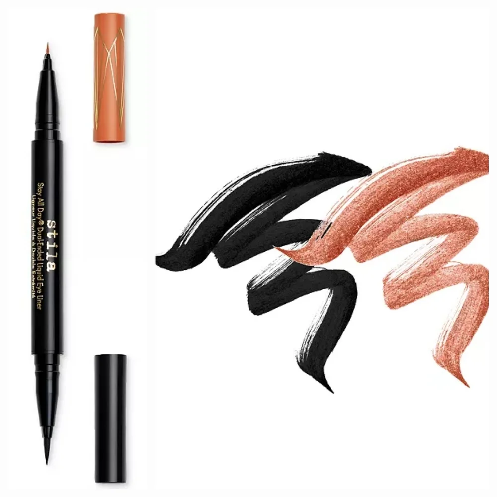 MAI TAI and INTENSE BLACK NIB Stila Stay All Day Dual Ended Liquid Eyeliner